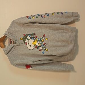 Peanuts Snoopy Christmas Light Hoodie / Large